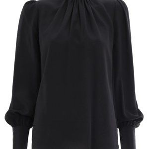 Zimmermann Espionage Silk Collar Blouse